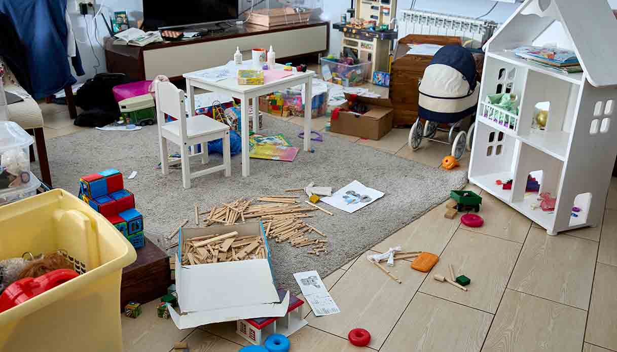 Come evitare che il caos regni sovrano in casa se ci sono bimbi piccoli