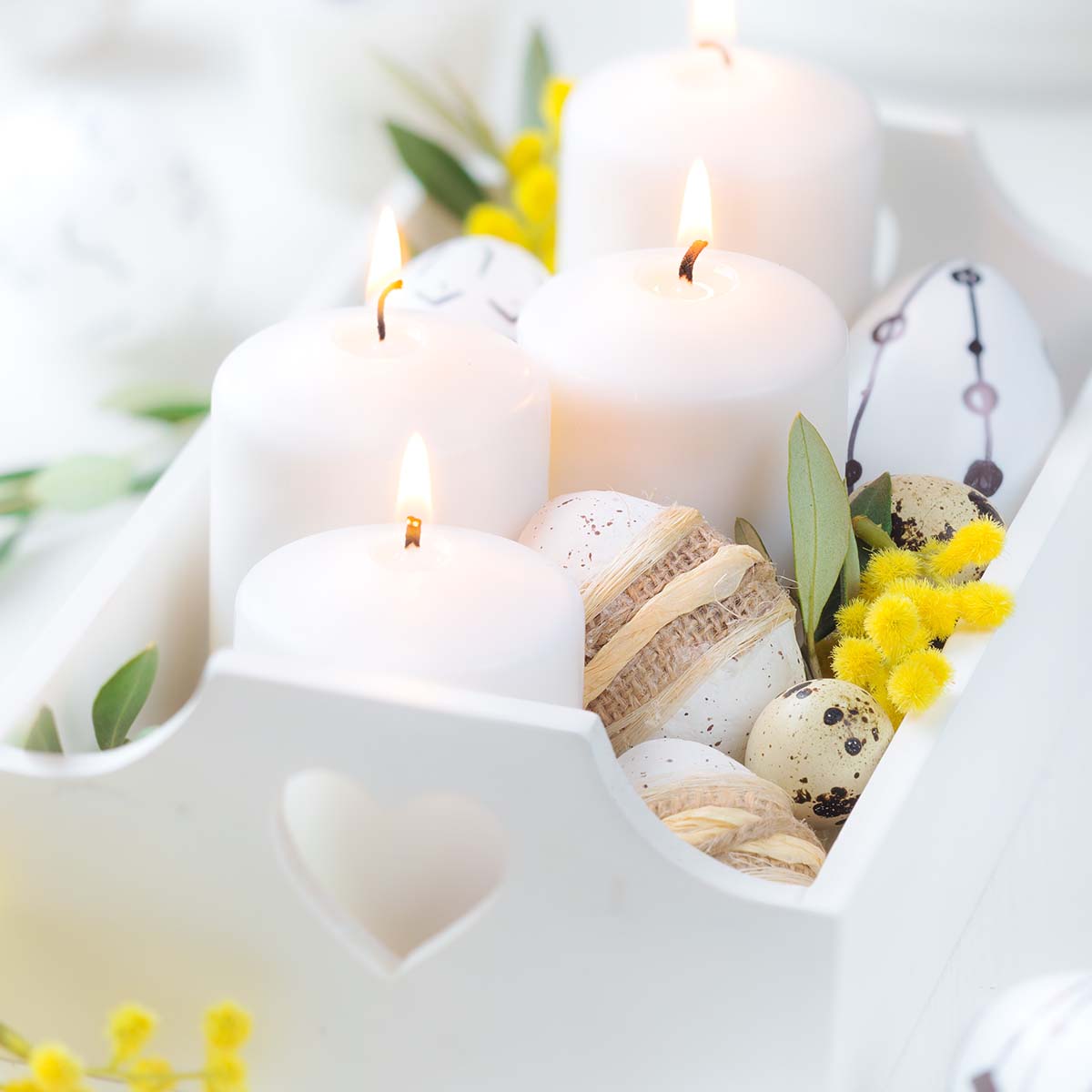 8 idee per creare dei meravigliosi centrotavola con le mimose