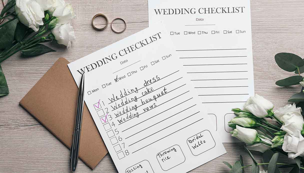 La perfetta checklist per il matrimonio per non dimenticare più nulla