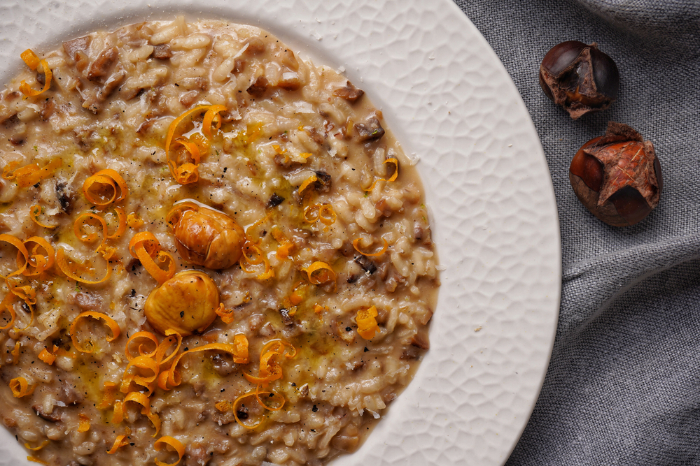 Risotto alle castagne e al profumo di autunno