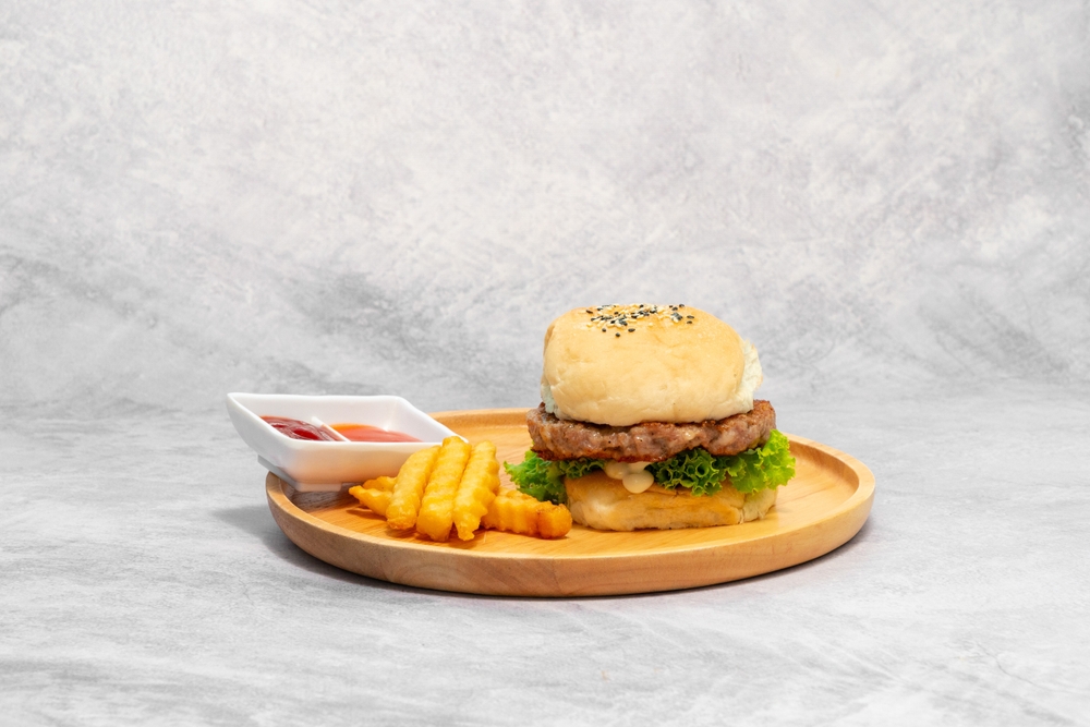 Hamburger in friggitrice ad aria