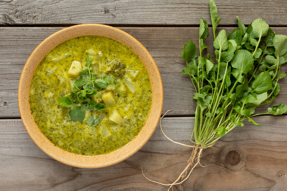 La zuppa di crescione, delicata e leggera