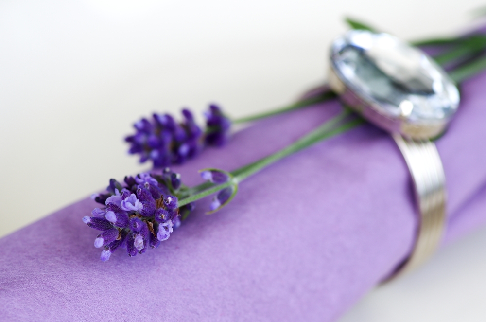 Lavanda, cotto e pietra