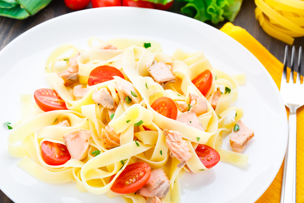 Linguine al salmone fresco