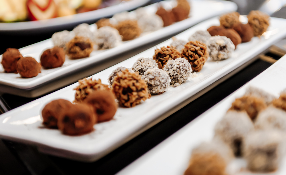 Tartufi al cioccolato e nocciole