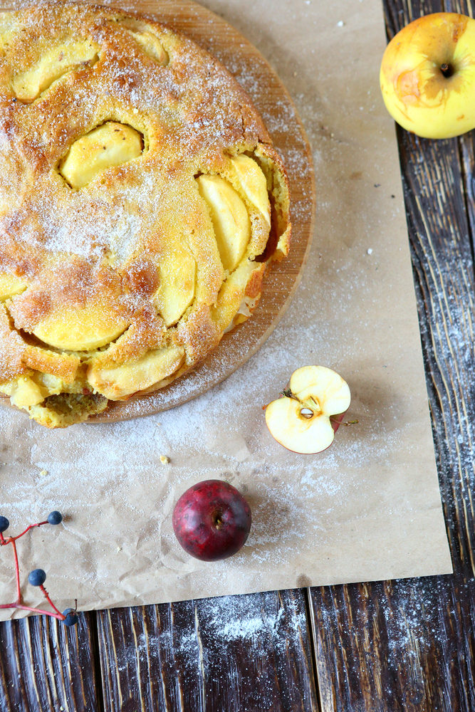 Torta di mele al brandy