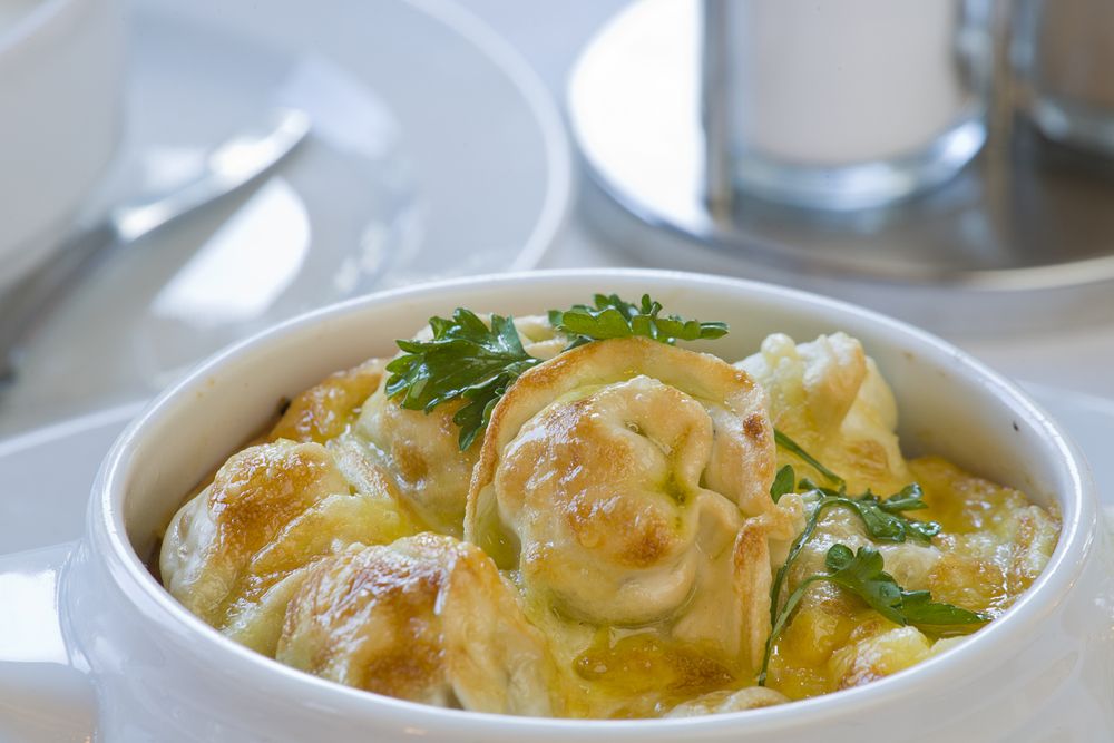 Tortellini in soufflè
