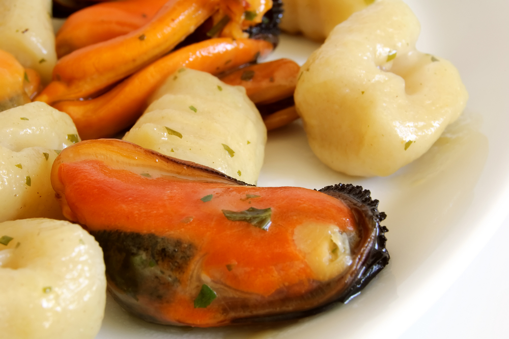 Gnocchi cozze e rucola