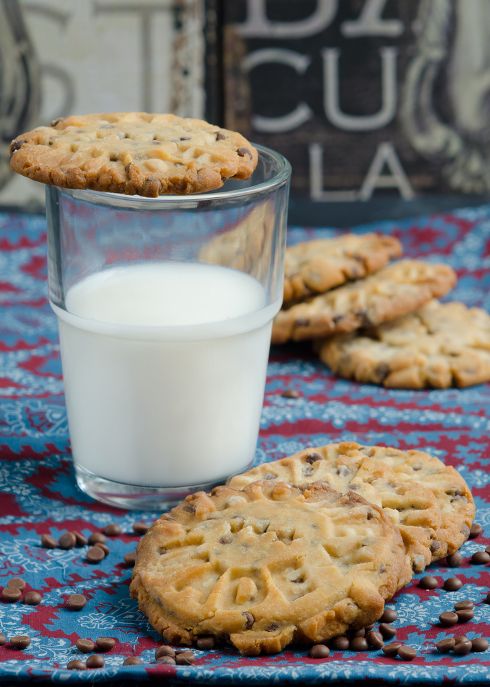Biscotti con farina di riso e cioccolato