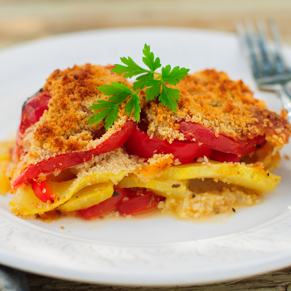 Peperoni agrodolci al gratin