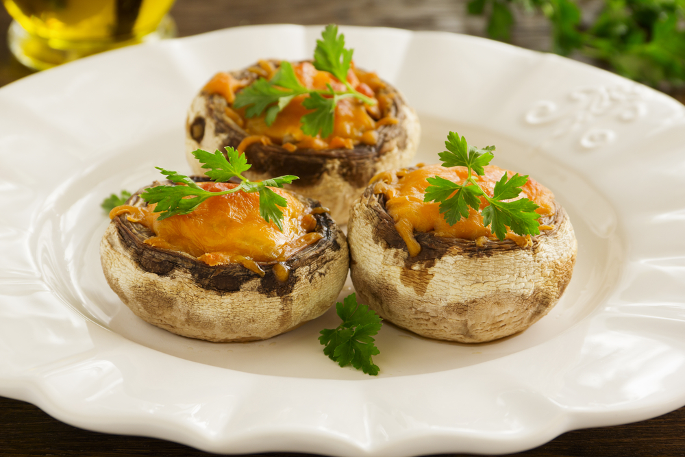Funghi gratinati al formaggio