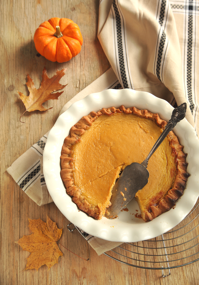 Torta di zucca americana