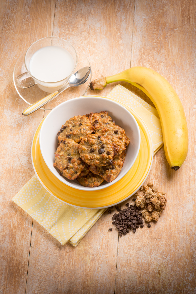 Biscotti vegan con gocce di cioccolato