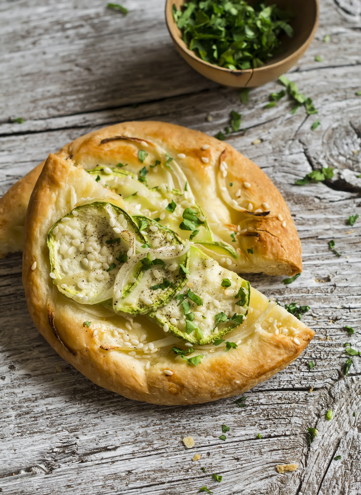 Focaccia di zucchine vegan
