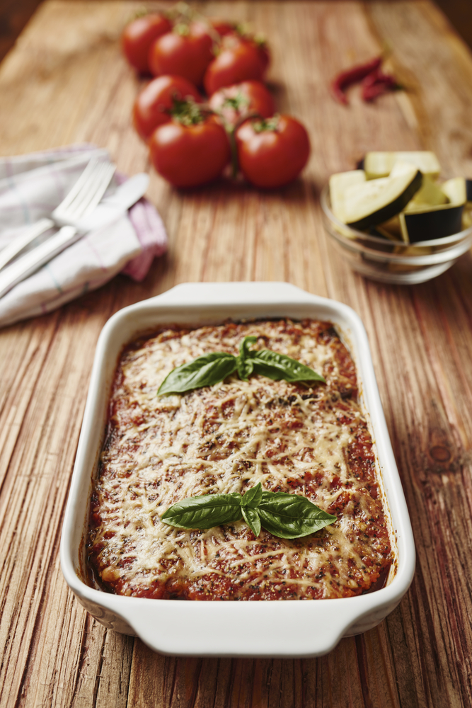 Parmigiana di zucchine e melanzane