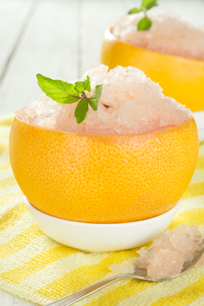 Sorbetto al pompelmo rosa