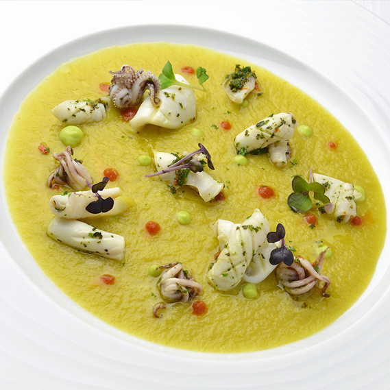Crema di cardi con le seppie