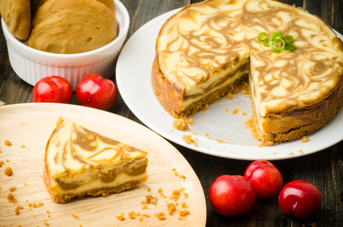 Moka Cheesecake marmorizzata