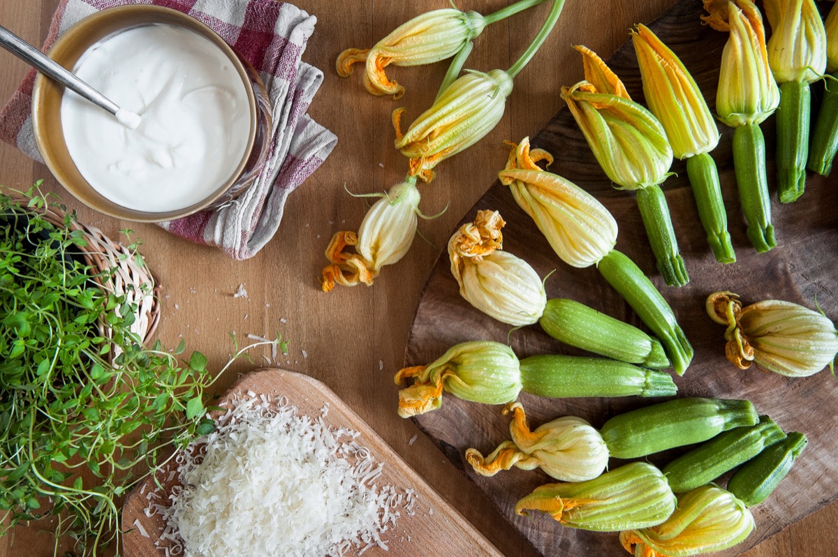 Come cucinare i fiori di zucca light