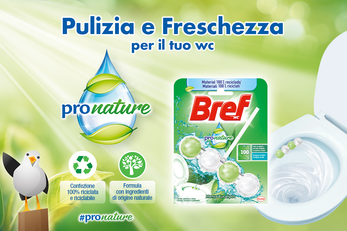 Bref ProNature: pulizia e freschezza per il tuo WC, con un basso impatto ambientale