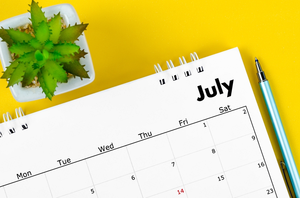 Calendario luglio 2022 da stampare: 9 modelli gratis