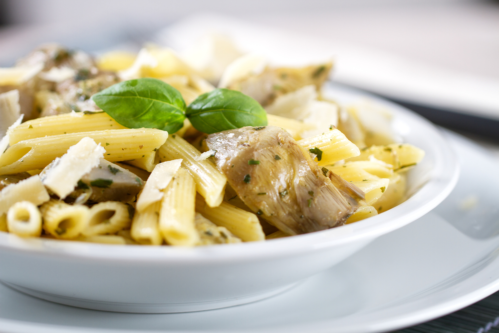 Ricetta della pasta con carciofi e rucola