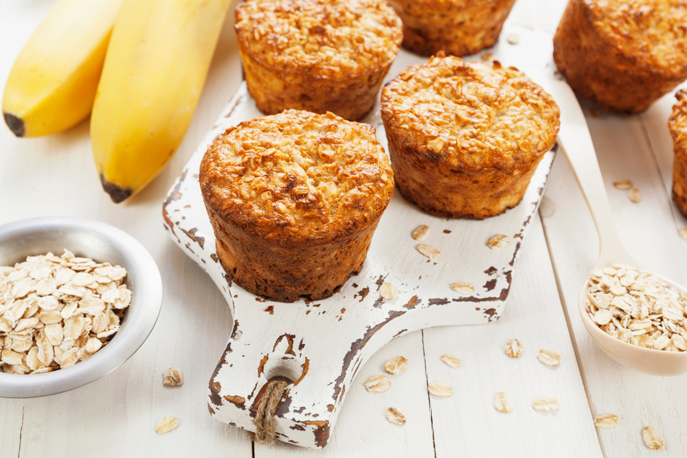 Cupcakes alla banana e cioccolato senza glutine