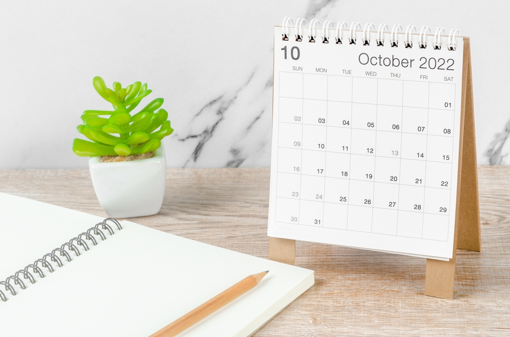 Calendario ottobre 2022 da stampare: 9 modelli gratis