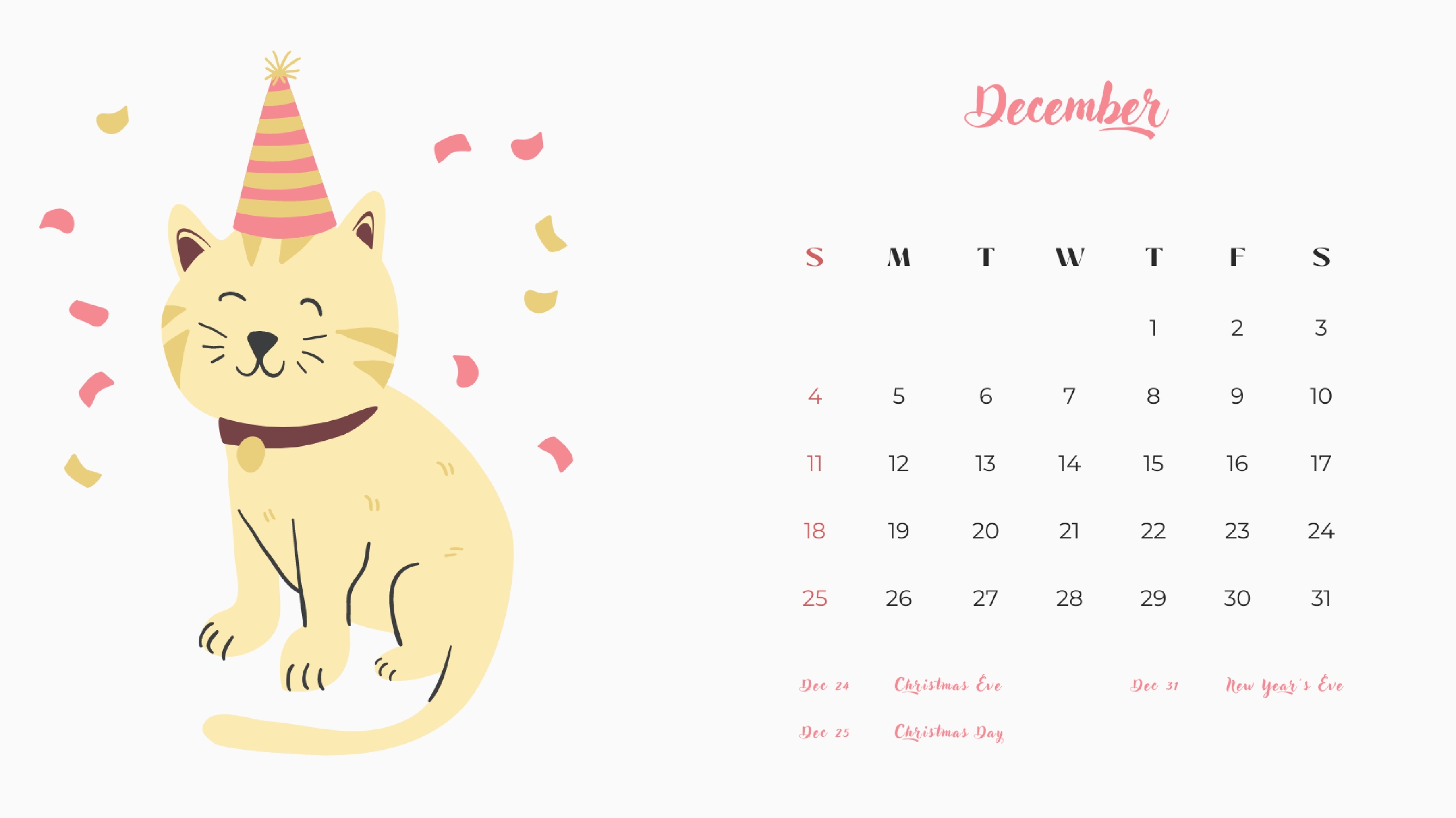 Calendario dicembre 2022 da stampare: 9 modelli gratis