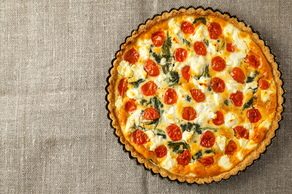 Crostata salata con i pomodorini