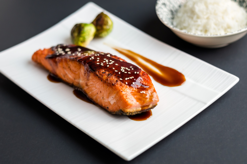 Salmone allo zenzero e soia