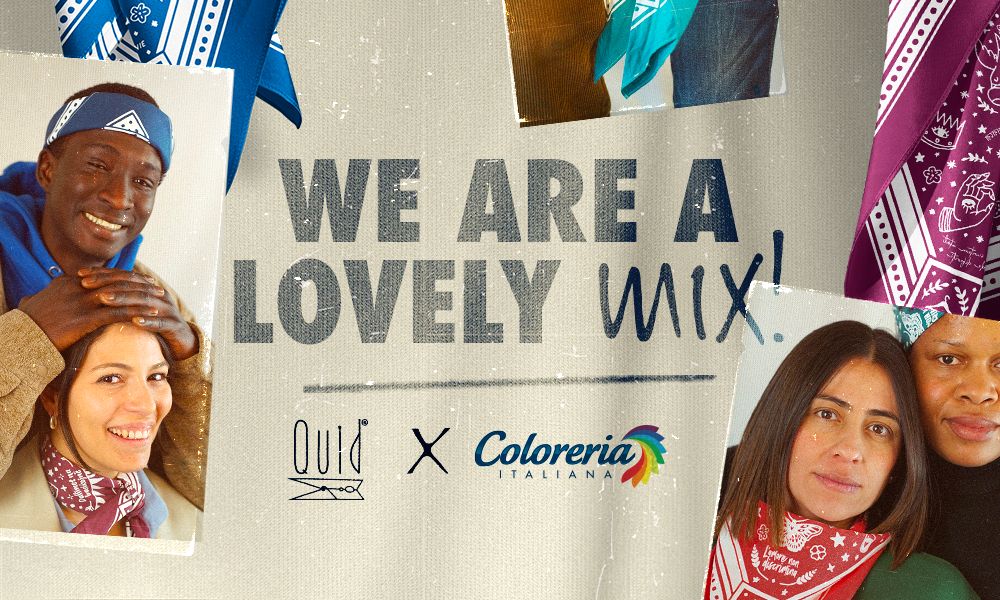 A San Valentino indossa la bandana “Colorful Love”, dedicata all’amore e ai suoi colori