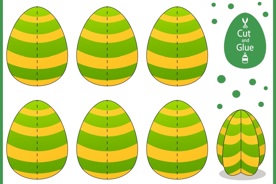 Uova di Pasqua di cartone decorate: idee per bambini