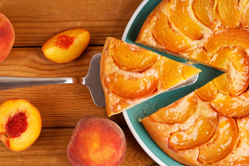 Torta rovesciata alle pesche