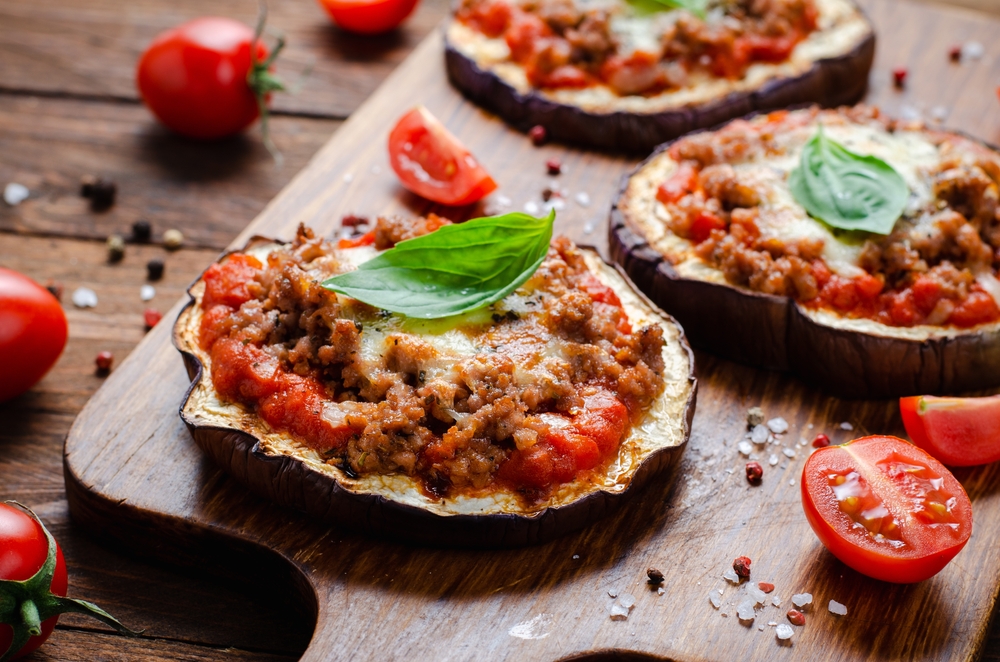 Le pizzette di zucchine e melanzana
