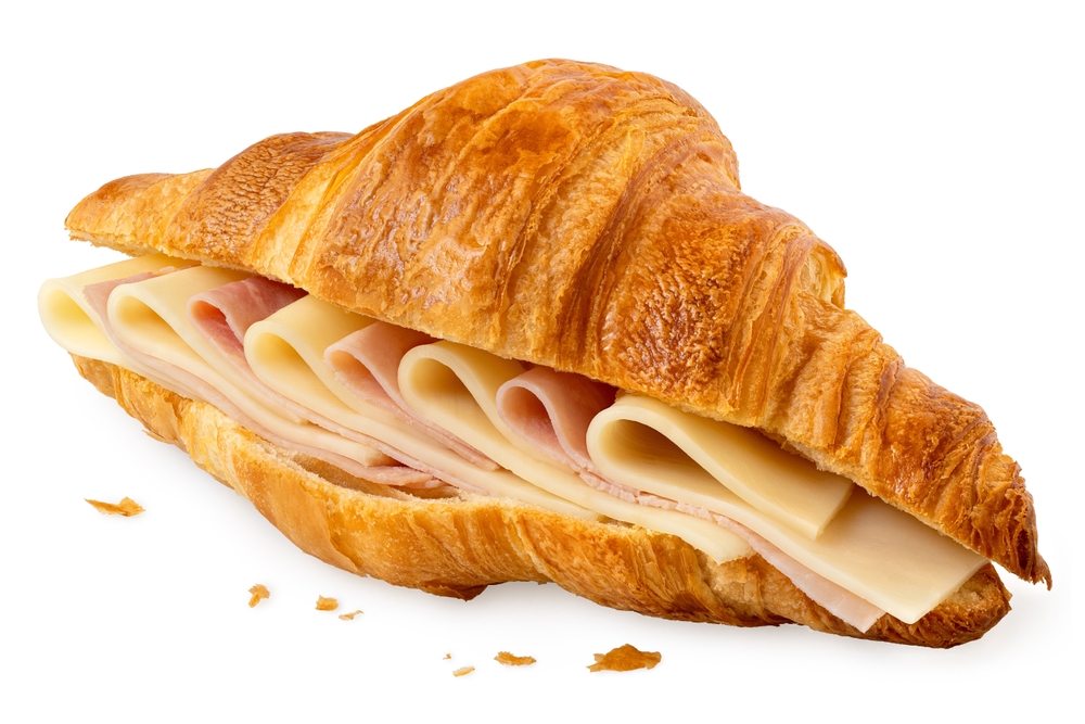 Croissant salato prosciutto e formaggio